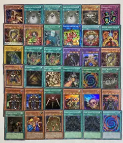 Yu-Gi-Oh Mixed Sets Lot of 36 Super Rare Holo Foil Monster Trap Spell DMG-LP - Image 1