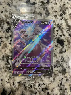 Pokemon Card - Mewtwo V SWSH229 Sword & Shield Holo (Sealed) Black Star Promo - Image 2
