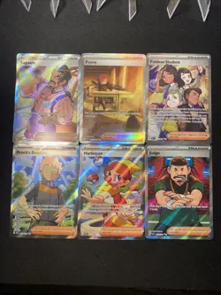 Pokemon TCG Full Art Trainer 6 Card Mixed Lot - Image 1