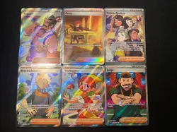 Pokemon TCG Full Art Trainer 6 Card Mixed Lot - Image 2
