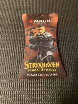 MTG Magic Strixhaven School Of Mages 15 Card Draft Booster Pack *SEALED* - Image 1