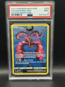 Galarian Moltres SWSH284 SWSH: Sword & Shield Promo Cards Holo - PSA 9 MINT - Image 1