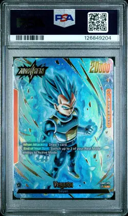 2024 DRAGON BALL SUPER CARD GAME FUSION WORLD BLAZING AURA VEGETA PSA 10 - Image 2