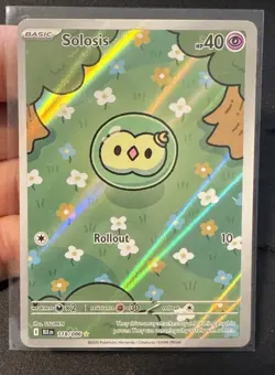 Booger Mew Solosis Black Bolt Illustration Rare English Pokemon TCG Card 118/086 - Image 1
