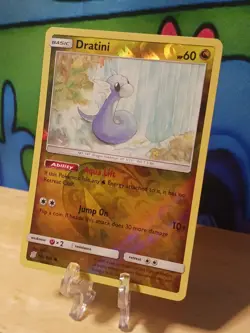 Dratini REVERSE HOLO card 148/236 Sun & Moon Unified Minds 2019 Pokemon NM - Image 2