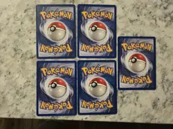 Pokemon 5 Card Vintage Team Rocket 1st Edition Lot Set Bundle Squirtle Machoke - Image 2