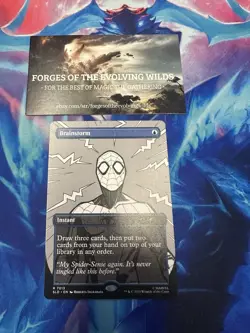 Brainstorm Spider-Man 7013 Borderless Non-Foil Bonus Card Sketch Ink (Inked) - Image 1