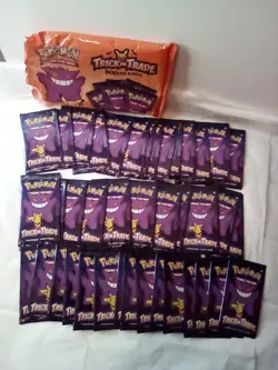 Pokemon TCG Cards Trick Trade Booster Bundle 40 Mini Halloween sealed packs - Image 2