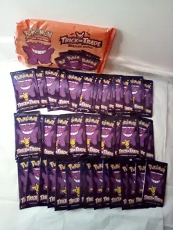 Pokemon TCG Cards Trick Trade Booster Bundle 40 Mini Halloween sealed packs - Image 4