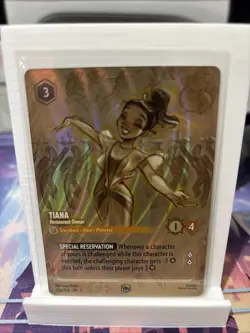 Disney Lorcana TCG Tiana Restaurant Owner Enchanted Card 206/204 - Image 1