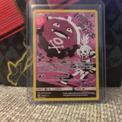 Pokemon TCG Koffing Holo Secret Rare Card Sun & Moon Cosmic Eclipse 243/236 - Image 1