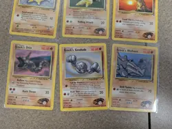 Vintage Sandshrew Brock's Pokemon Sugimori Art Lot Of 9 Pokemon Cards WOTC - Image 4