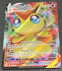 Victini Vmax 022/163 Battle Styles NM Full Art Ultra Rare Pokemon Card - Image 1