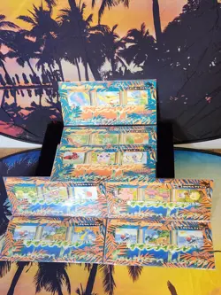 Pokemon Southern Islands Complete Set 7 Sealed PROMO 3 Card Packs, Extra Pack! - Image 1