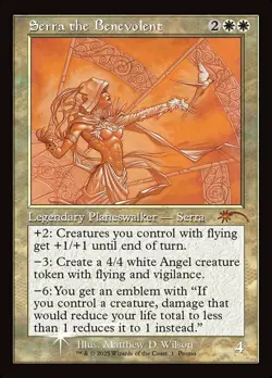 1x Serra the Benevolent -- Retro Frame - Foil NM-Mint, English Secret Lair MTG M - Image 1