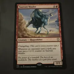 MTG Commander AFC Taurean Mauler #143 Forgotten Realms Magic the Gathering - Image 1