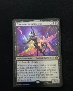 2025 Magic The Gathering MTG Marvel EN Foil M 0056 Gwenom Remorseless gav - Image 1