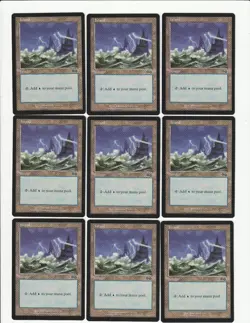 Lot of 50 Magic the Gathering Urza's Saga Islands Basic Lands - Image 1