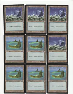 Lot of 50 Magic the Gathering Urza's Saga Islands Basic Lands - Image 2