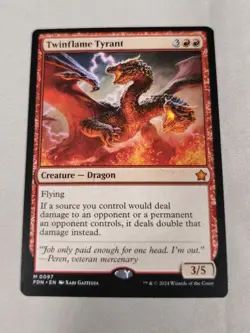 Magic: The Gathering - Foundation - Twinflame Tyrant 0097 Mythic Rare - NM - Image 5