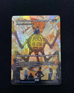 2025 Magic The Gathering MTG Marvel EN Foil M 0032 Master Weaver Web Protector - Image 1