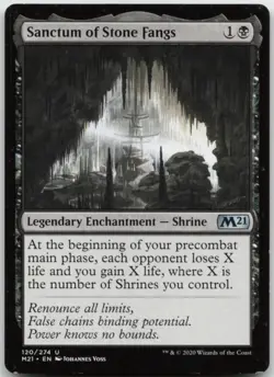 MTG Sanctum of Stone Fangs U Core Set 2021 120 LP - Image 1