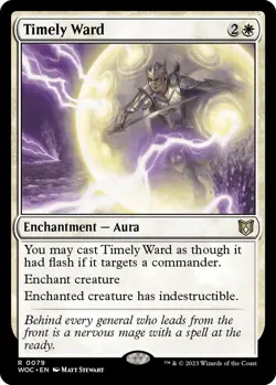 Timely Ward 079 MTG Commander WOC Rare NP - Image 1
