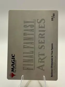 Art Series: FINAL FANTASY #33 Ruinous Ultimatum (Gold-Stamped Signature) - Image 2