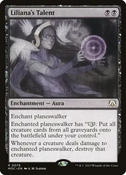 Liliana's Talent Foil - March Of The Machine Commander MTG-NM - Image 1