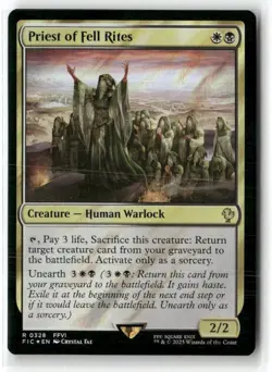 Priest Of Fell Rites Commander Final Fantasy Surge Foil NM MTG MAGIC - Image 1
