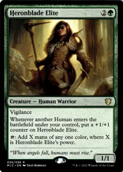 Heronblade Elite R Commander: Innistrad: Midnight Hunt 26 NM - Image 1