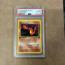 Graded PSA 8 2000 Pokemon Rocket Charmader 1st Edition #50 - Image 1