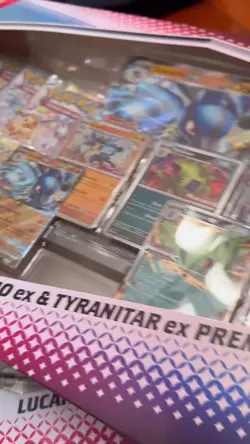 Pokemon Prismatic Evolutions Lucario EX & Tyranitar EX Premium Collection Box - Image 2