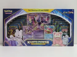 2016 Pokemon Evolutions XY Kanto Power Collection Mewtwo EX Slowbro EX Box - Image 1