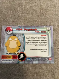 Pokemon Psyduck #54 - Topps TV Animation Edition - Pokemon TCG - Image 4