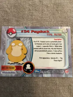 Pokemon Psyduck #54 - Topps TV Animation Edition - Pokemon TCG - Image 5