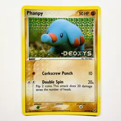 Pokemon TCG Phanpy EX Deoxys 69/107 Reverse Holo Near MINT! Yuka Morii - Image 1