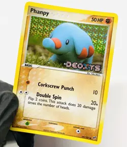 Pokemon TCG Phanpy EX Deoxys 69/107 Reverse Holo Near MINT! Yuka Morii - Image 2