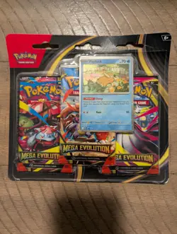 Pokemon Mega Evolution 3 Pack - Blister Factory Sealed - Image 1