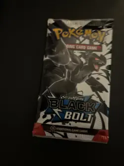 Heavy 22.73g Pokemon TCG SV 10.5 Black Bolt Booster Pack Sealed! - Image 2