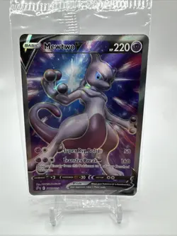 SEALED Mewtwo V PROMO SWSH229 Pokemon TCG Ultra Rare Black Star Promo - Image 1