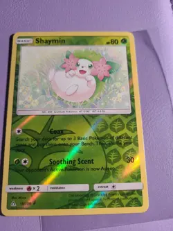 Shaymin - 15/156 - Reverse Holo Rare VLP, English Pokemon Sun & Moon Ultra Prism - Image 1