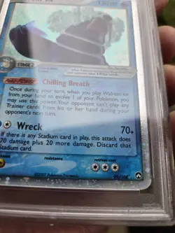 2007 Pokemon Ex Power Keepers WALREIN EX Holo Ultra Rare English 99/108 PSA 6🔥 - Image 2