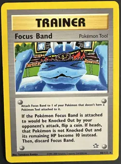 Pokemon Card - Focus Band 86/111 Neo Genesis Rare - Image 1