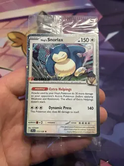 Pokemon TCG - Hop's Snorlax 117/159 - Stamped EB Games Journey Together Promo - Image 1