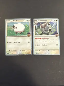 Pokemon Hop's Wooloo Dubwool Cosmos Holo 136 136/159 JTG Promo - Image 1