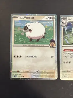 Pokemon Hop's Wooloo Dubwool Cosmos Holo 136 136/159 JTG Promo - Image 2