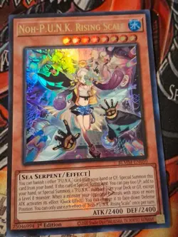 Yu-Gi-Oh! TCG Noh-P.U.N.K. Rising Scale 1st Edition BLMM-EN050 Ultra Rare NM - Image 1