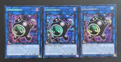 2025 YUGIOH MP25 1ST ED SECRET RARE LINGURIBOH X3 NM - Image 1