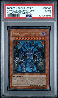 2006 YU-GI-OH! SOI-SHADOW OF INFINITY 1ST ED RAVIEL, LORD OF PHANTASMS PSA 9 - Image 1